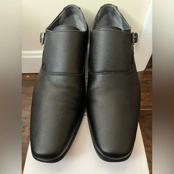 Calvin Klein Finnegan black dress shoes 10.5 Stacy Adams Finnegan Wingtip Lace Up Dress Boot Suede  main image 3